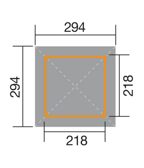 Weka Gartenoase 651 Gr. 1, Inkl. Dachschindeln, Ca. B294/H275/T294 Cm 2 Weka Gartenoase 651 Gr. 1, Inkl. Dachschindeln, Ca. B294/H275/T294 Cm – Bild 2