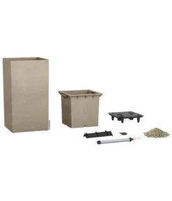 LECHUZA® Kunststoff-Topf Canto Stone, Quadratisch -Outdoor Garten Geschäft 2182681 WE DE 001 LECHUZACantoColorsand30x30x56cm