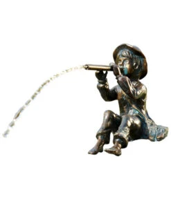 Rottenecker Bronze-Flötenspieler Toni, Wasserspeiend