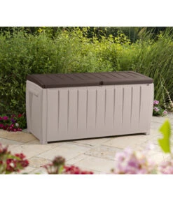 Keter Aufbewahrungsbox Novel, 340 Liter, Ca. B124/H62,5/T55 Cm 8 Keter Aufbewahrungsbox Novel, 340 Liter, Ca. B124/H62,5/T55 Cm -Outdoor Garten Geschäft 2190452 WE MO 002 KeterAufbewahrungsbox