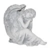 Fantasieco Stein-Engel Sitzend, Ca. B27/H23/T20 Cm