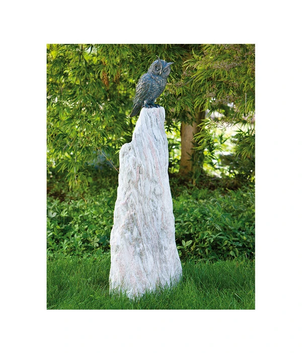 Rottenecker Bronzefigur Waldohreule Auf Rosariosäule 2 Rottenecker Bronzefigur Waldohreule Auf Rosariosäule – Bild 2