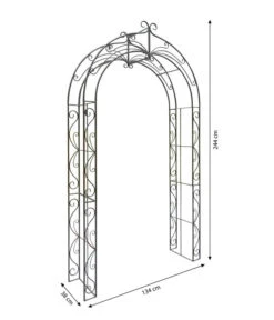 Dehner Metall-Rosenbogen Melina, Ca. B134/H244/T38 Cm 6 Dehner Metall-Rosenbogen Melina, Ca. B134/H244/T38 Cm -Outdoor Garten Geschäft 2379675 WE BG 001 RosenbogenMelina