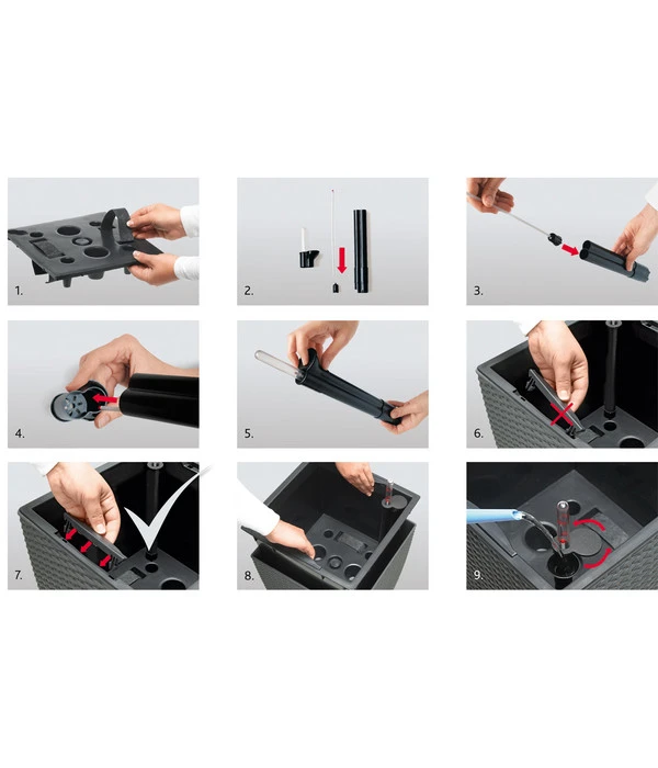 Dehner Kunststoff-Flechttopf Dallas, Quadratisch 12 Dehner Kunststoff-Flechttopf Dallas, Quadratisch – Bild 12