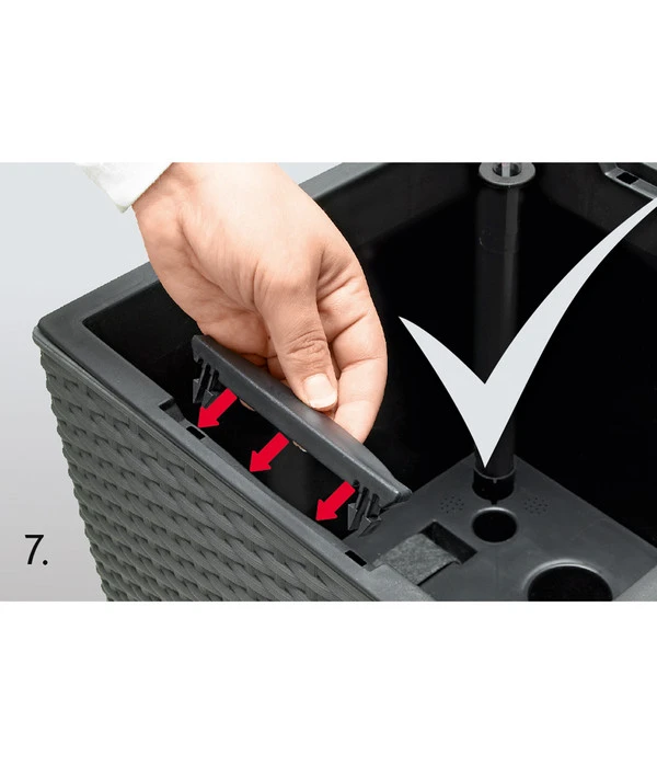 Dehner Kunststoff-Flechttopf Dallas, Quadratisch 10 Dehner Kunststoff-Flechttopf Dallas, Quadratisch – Bild 10