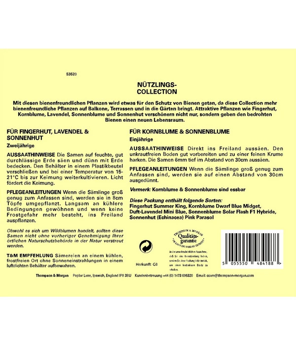 Thompson & Morgan Samen 'Nützlings-Collection' 2 Thompson & Morgan Samen 'Nützlings-Collection' – Bild 2