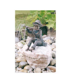 Rottenecker Bronze-Flötenspieler Hans, Klein, Wasserspeiend -Outdoor Garten Geschäft 2737146 WE MO 002 RotteneckerBronzefigurHansGartenfigurenGartendeko