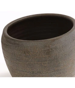 Dehner Keramik-Übertopf Kenia, Konisch, Braun -Outdoor Garten Geschäft 2903144 WE DE 001 TopfKeniaBraunDehnerExpressHerzig