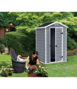 Keter Kunststoffgerätehaus Manor 4x3, Ca. B129/H196/T103 Cm 9 Keter Kunststoffgerätehaus Manor 4x3, Ca. B129/H196/T103 Cm -Outdoor Garten Geschäft 3037603 WE MO 002 KeterGeraetehaus