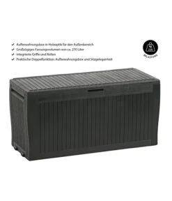 Keter Aufbewahrungsbox Comfy, 270 Liter, Ca. B116,7/H57/T44,7 Cm -Outdoor Garten Geschäft 3128733 WE IG 001 AufbewahrungsboxComfy270Liter