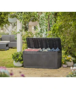 Keter Aufbewahrungsbox Comfy, 270 Liter, Ca. B116,7/H57/T44,7 Cm -Outdoor Garten Geschäft 3128733 WE MO 003 KeterAufbewahrungsbox