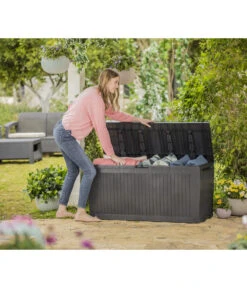 Keter Aufbewahrungsbox Comfy, 270 Liter, Ca. B116,7/H57/T44,7 Cm -Outdoor Garten Geschäft 3128733 WE MO 004 KeterAufbewahrungsbox