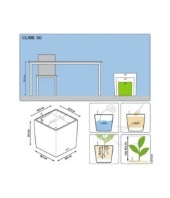 LECHUZA® CUBE, All-in-One Set -Outdoor Garten Geschäft 3179884 3180098 3180056 3180064 3179850 3174497 WE DE 001 CubePremium30