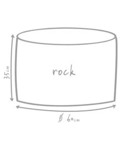 Outbag Outdoor-Sitzsack Rock Skin -Outdoor Garten Geschäft 3453693 WE DE 002 GlobalBeddingRockDeluxeSkinKiesel