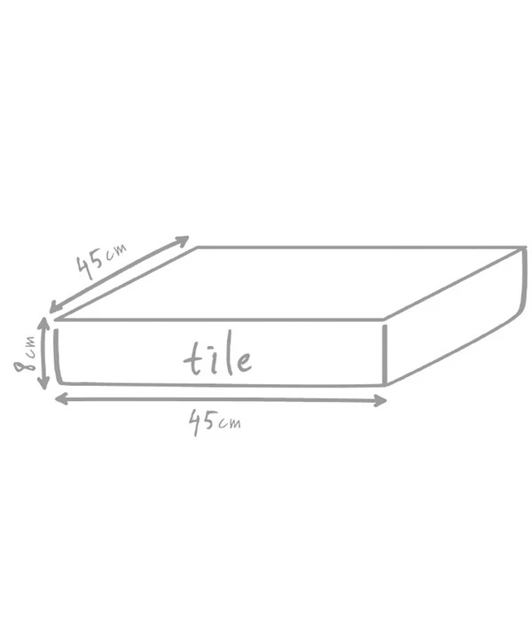 Outbag Outdoor-Sitzkissen Tile Plus, Ca. B45/H8/T45 Cm 3 Outbag Outdoor-Sitzkissen Tile Plus, Ca. B45/H8/T45 Cm – Bild 3
