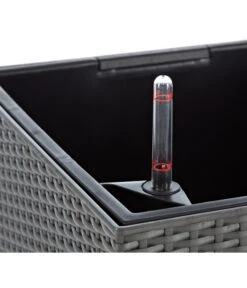 LECHUZA® Kunststoff-Topf Cubico Cottage -Outdoor Garten Geschäft 3698255 BildD 003 LechuzaCobicoCottageBlumenkuebelMitBewaesserungssystemCubicoCottage40Granit