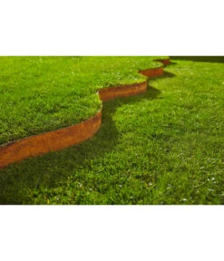 Bellissa Rasenkante Corten, Ca. B118/H13 Cm -Outdoor Garten Geschäft 4055638 WE MO 001 RasenkanteCortenGC09