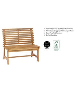 Dehner Akazienbank Paisley, 2-Sitzer 8 Dehner Akazienbank Paisley, 2-Sitzer -Outdoor Garten Geschäft 4069167 WE IG 001 AkazienbankPaisley