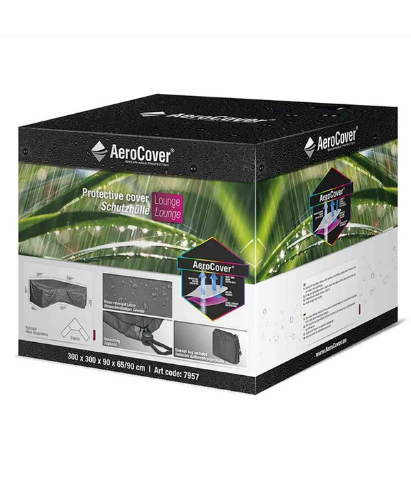 AeroCover Loungesethülle L-Form, Ca. B300/H90/T300 Cm 3 AeroCover Loungesethülle L-Form, Ca. B300/H90/T300 Cm – Bild 3