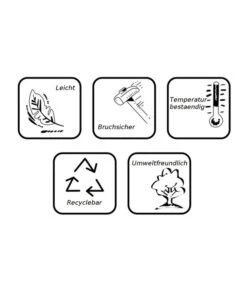 Farmet Kunststoff-Ball Sirio Mit LED-Funktion, Perlweiß -Outdoor Garten Geschäft 4177804 WE DE 005 WuerfelBo 43x43x43cmFLUORESZIEREND 1