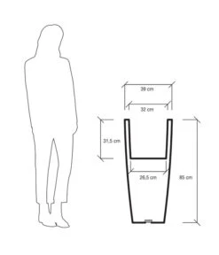 Farmet Kunststoff-Pflanzkübel Hydrus, Ca. B39/H85/T39 Cm, Weiß 9 Farmet Kunststoff-Pflanzkübel Hydrus, Ca. B39/H85/T39 Cm, Weiß -Outdoor Garten Geschäft 4182770 WE DE 004 HYDRUSQuadratischerPflanzkuebel39x39x85cmhochPERLWEISSBELEUCHTETPERLWEISS