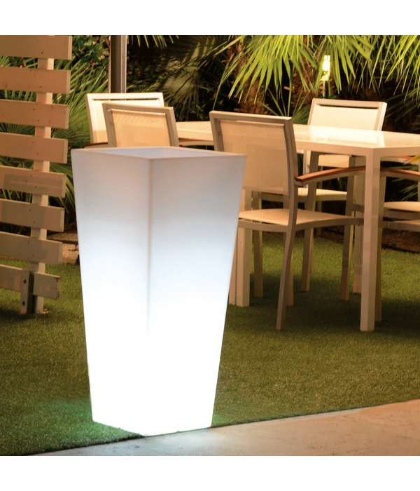 Farmet Kunststoff-Pflanzkübel Hydrus, Ca. B39/H85/T39 Cm, Weiß 2 Farmet Kunststoff-Pflanzkübel Hydrus, Ca. B39/H85/T39 Cm, Weiß – Bild 2