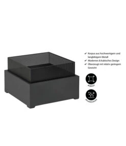 Feuerschale Lanzarote, Ca. B55/H40,5/T55 Cm -Outdoor Garten Geschäft 4258455 WE IG 001 FeuerschaleLanzarote
