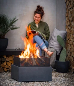 Feuerschale Lanzarote, Ca. B55/H40,5/T55 Cm -Outdoor Garten Geschäft 4258455 WE MO 002 FeuerschaleLanzarote