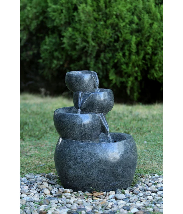 Dehner Polyresin-Gartenbrunnen Bowl, Ca. B49/H66/T42 Cm 3 Dehner Polyresin-Gartenbrunnen Bowl, Ca. B49/H66/T42 Cm – Bild 3