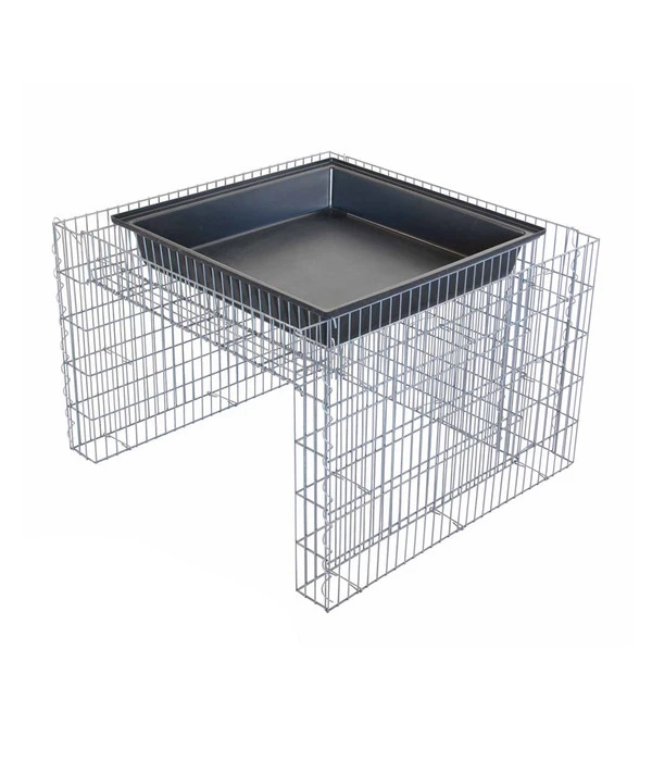 Bellissa Gabionen-Mährobotergarage, Bepflanzbar, Ca. B75/H53/T75 Cm 3 Bellissa Gabionen-Mährobotergarage, Bepflanzbar, Ca. B75/H53/T75 Cm – Bild 3