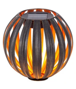 Dehner Solarstab-Kugelleuchte Nairobi, Ca. Ø18/H124 Cm -Outdoor Garten Geschäft 4497756 WE FS 003 DehnerSolarstabKugelleuchteNairobiSolar