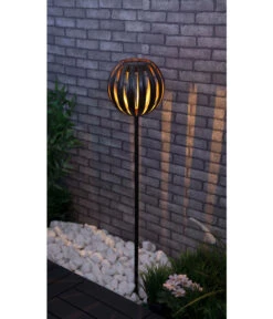 Dehner Solarstab-Kugelleuchte Nairobi, Ca. Ø18/H124 Cm -Outdoor Garten Geschäft 4497756 WE MO 001 DehnerSolarstabKugelleuchteNairobiSolar