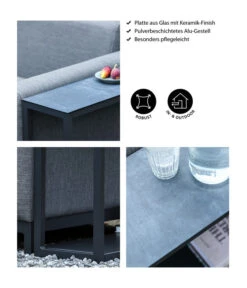 Dehner Beistelltisch Amsterdam, Ca. B75/H54/T23 Cm -Outdoor Garten Geschäft 4498598 WE IG 001 BeistelltischAmsterdam