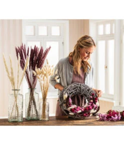 Trockenblumenbund Pampasgras 5 Trockenblumenbund Pampasgras -Outdoor Garten Geschäft 6272587 WE MO 001 PampasgrasMauve Hasenschwanzgras