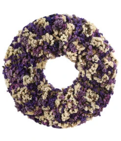 Dehner Kranz Statice, Lila/weiß, Ca. Ø40 Cm