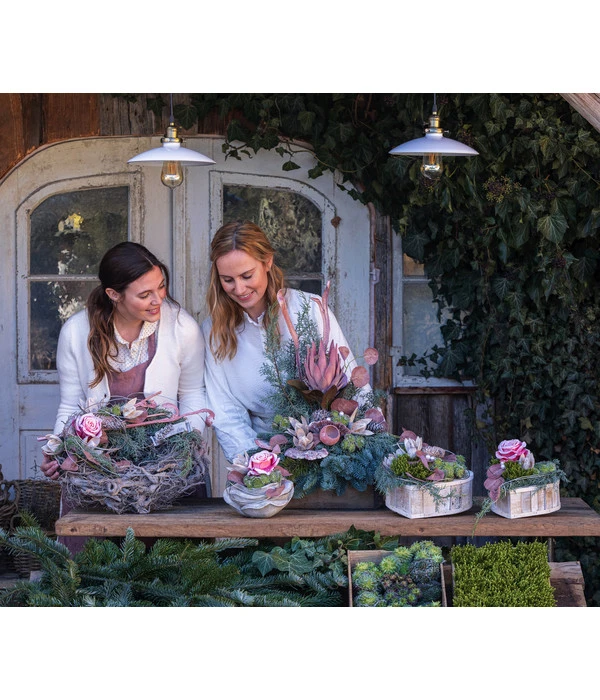 Grabgesteck Im Himmel, Herzförmig, Ca. B25/H25/T25 Cm 2 Grabgesteck Im Himmel, Herzförmig, Ca. B25/H25/T25 Cm – Bild 2