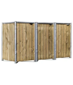 Hide Mülltonnenbox 240 L Holz, Ca. B209,1/H115,2/T80,7 Cm