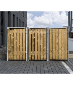 Hide Mülltonnenbox 240 L Holz, Ca. B209,1/H115,2/T80,7 Cm -Outdoor Garten Geschäft 6610950 WE MO 002 50NorthMuelltonnenboxHolz