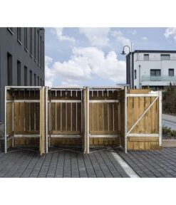 Hide Mülltonnenbox 240 L Holz, Ca. B209,1/H115,2/T80,7 Cm -Outdoor Garten Geschäft 6610950 WE MO 003 50NorthMuelltonnenboxHolz