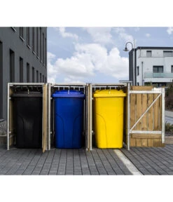 Hide Mülltonnenbox 240 L Holz, Ca. B209,1/H115,2/T80,7 Cm -Outdoor Garten Geschäft 6610950 WE MO 005 50NorthMuelltonnenboxHolz