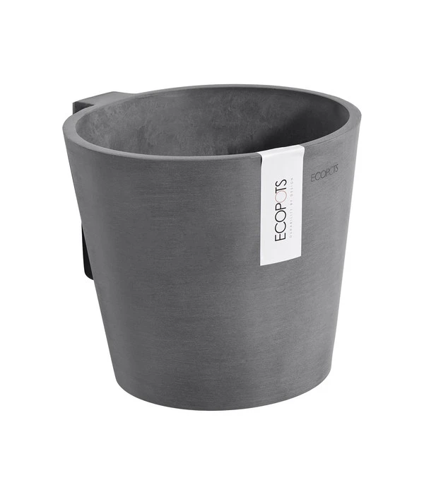 Ecopots Kunststoff-Topf Amsterdam Wall, Rund, Grau, Ca. Ø21,8/H17,5 Cm 4 Ecopots Kunststoff-Topf Amsterdam Wall, Rund, Grau, Ca. Ø21,8/H17,5 Cm – Bild 4