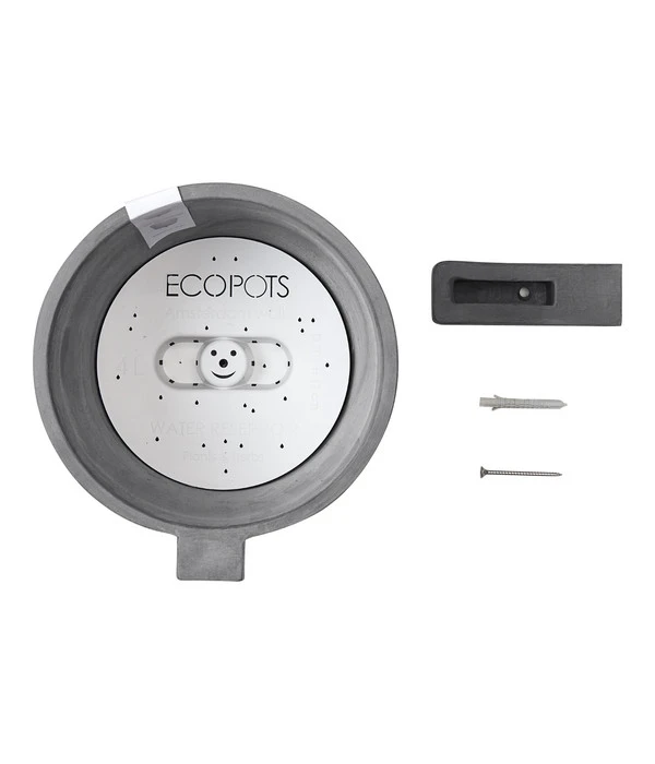 Ecopots Kunststoff-Topf Amsterdam Wall, Rund, Grau, Ca. Ø21,8/H17,5 Cm 5 Ecopots Kunststoff-Topf Amsterdam Wall, Rund, Grau, Ca. Ø21,8/H17,5 Cm – Bild 5