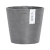 Ecopots Kunststoff-Topf Amsterdam Wall, Rund, Grau, Ca. Ø21,8/H17,5 Cm