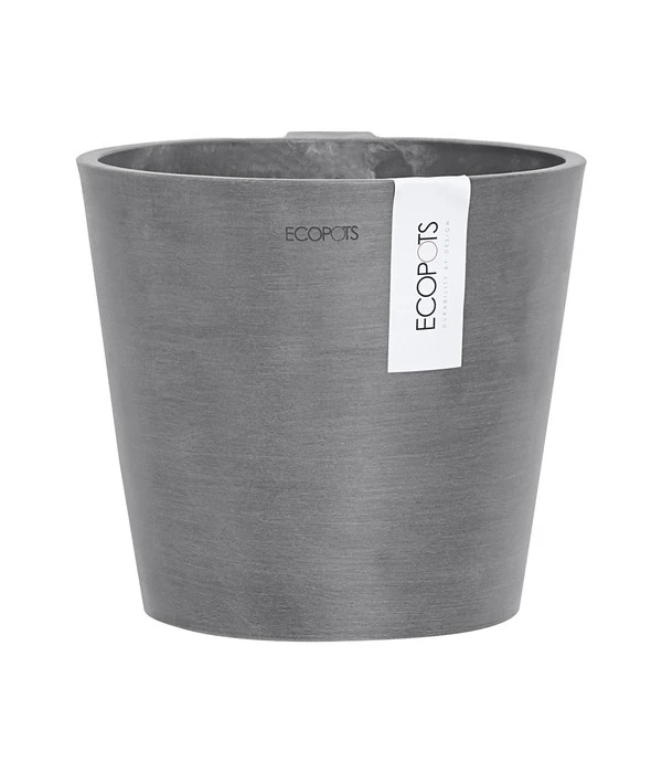 Ecopots Kunststoff-Topf Amsterdam Wall, Rund, Grau, Ca. Ø21,8/H17,5 Cm 1 Ecopots Kunststoff-Topf Amsterdam Wall, Rund, Grau, Ca. Ø21,8/H17,5 Cm