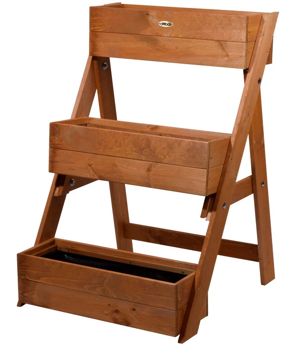 Dobar Holz-Pflanztreppe, Ca. B70/H90/T60 Cm 1 Dobar Holz-Pflanztreppe, Ca. B70/H90/T60 Cm