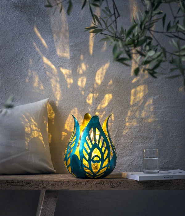 Dehner Solar Lotus Glace, Ca. B19/H21,6/T19 Cm 2 Dehner Solar Lotus Glace, Ca. B19/H21,6/T19 Cm – Bild 2