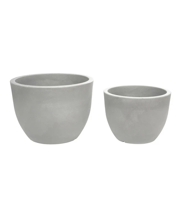Farmet Kunststoff-Topf-Set Orione, Rund, Grau, 2-teilig 1 Farmet Kunststoff-Topf-Set Orione, Rund, Grau, 2-teilig