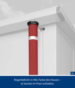 Hörmann Berry-Gerätehaus Classic-S Typ 1, Ca. B258,8/H216/T121,3 Cm -Outdoor Garten Geschäft 6668297 WE DE 003 HoermannMetallgeraetehaus