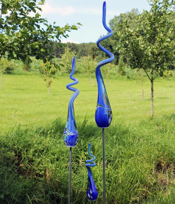 MP Glaszauber Glas-Spirale, Ca. Ø12/H55 Cm 2 MP Glaszauber Glas-Spirale, Ca. Ø12/H55 Cm – Bild 2