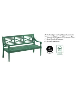 Dehner Gartenbank Emma, 3-Sitzer -Outdoor Garten Geschäft 6708473 WE IG 001 BankEmma3er
